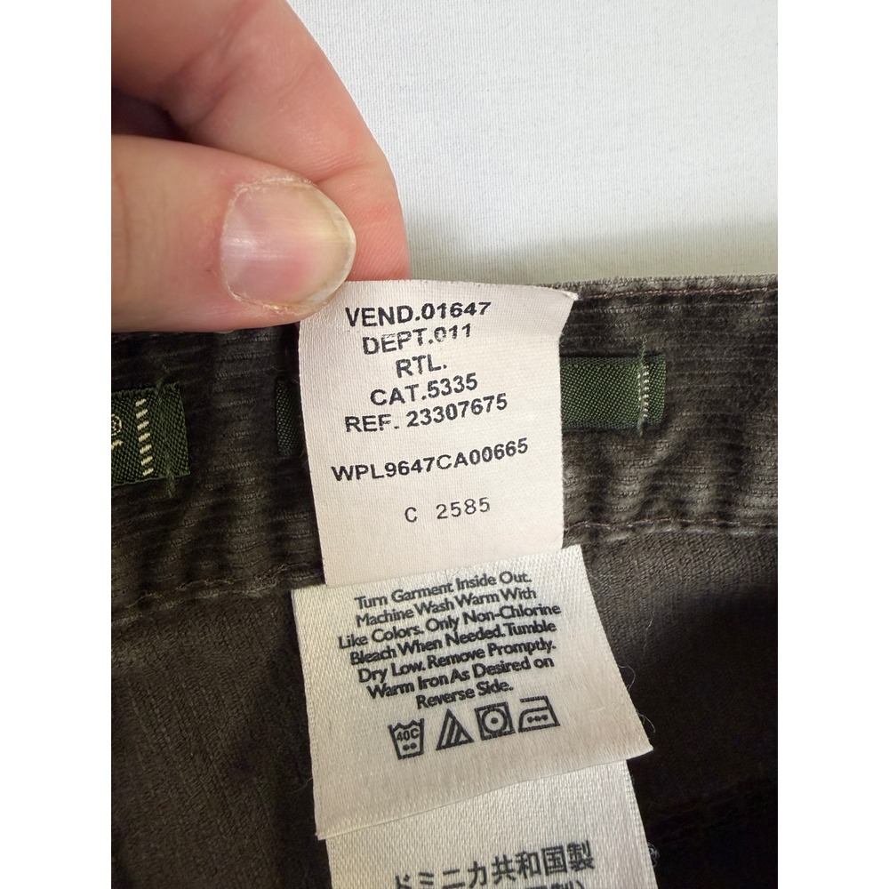 Eddie Bauer Women Brown Corduroy Stretch Straight Leg Pants Size 6 Tall Academia - Picture 5 of 12